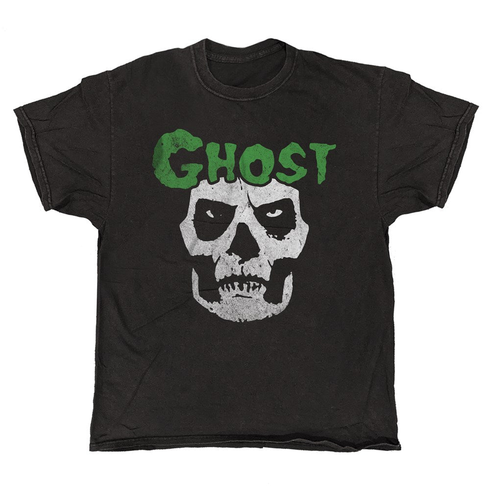 Ghost Skull Vintage T-Shirt – Black Vintage