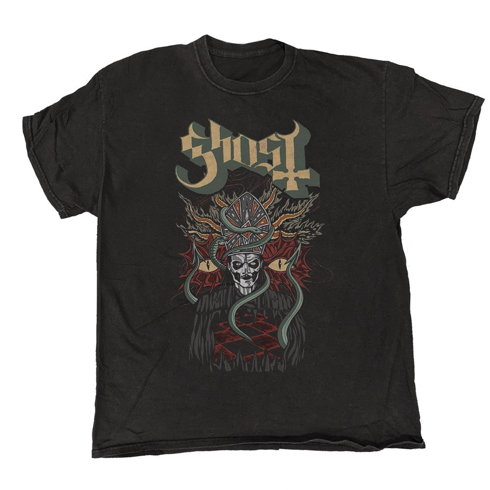 Ghost - Devil Snake - Black Vintage T-shirt