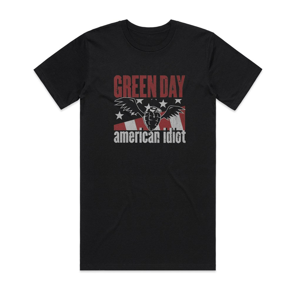 Green Day - American Idiot - Tall Black T-shirt