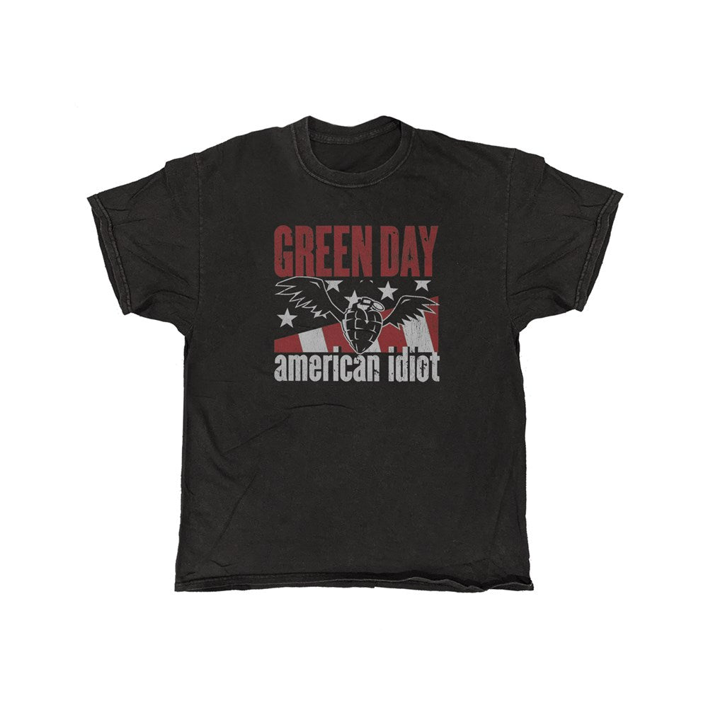 Green Day American Idiot Vintage Wash T-Shirt – Black