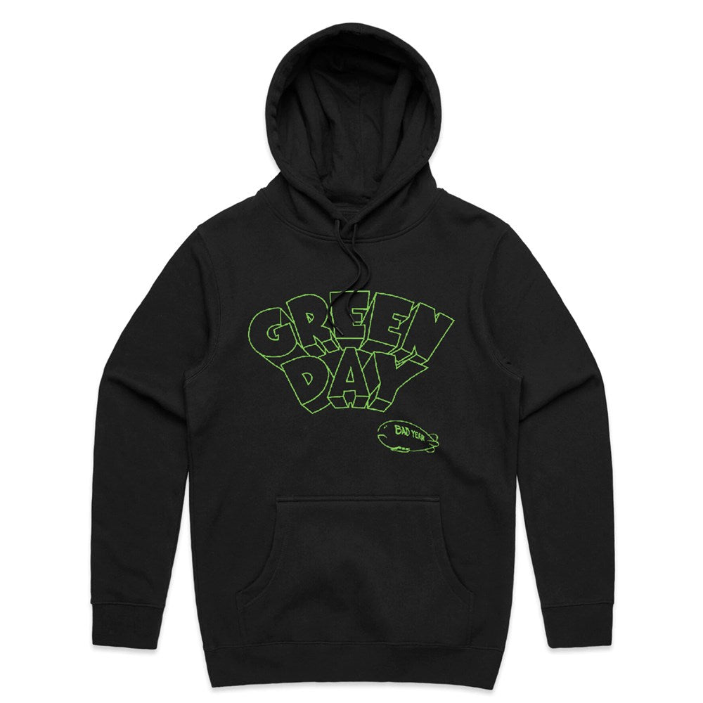 Green Day Bad Year Blimp Hoodie – Black