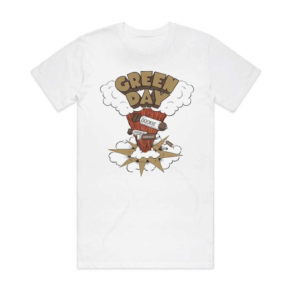 Green Day Dookie Album Tall T-Shirt – White