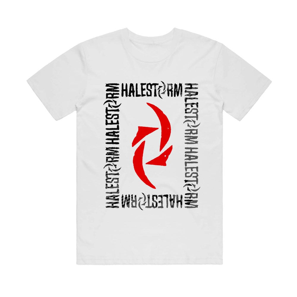 Halestorm Text Frame T-Shirt – White