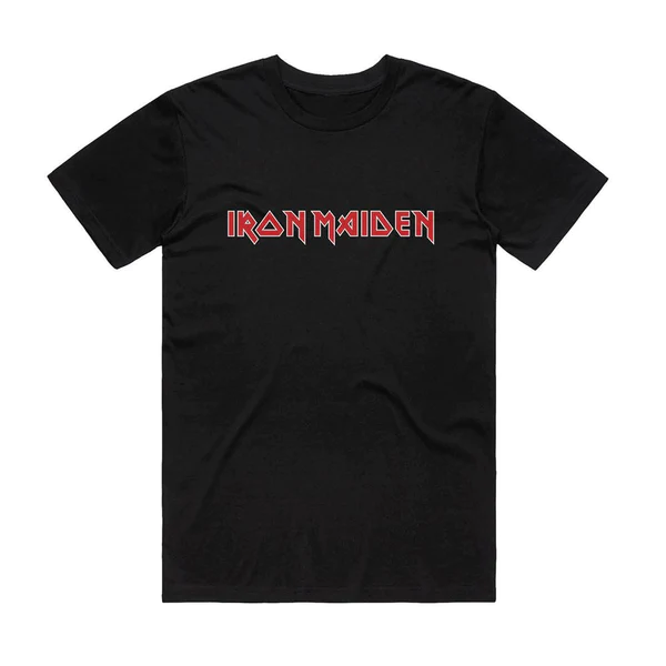 Iron Maiden Classic Logo T-Shirt – Black