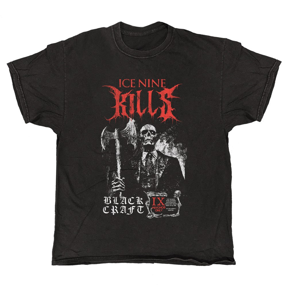 Blackcraft x Ice Nine Kills - Skeleton Corpses - Black Vintage T-shirt