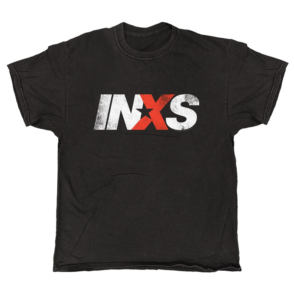 INXS - OG Logo - Black Vintage T-shirt