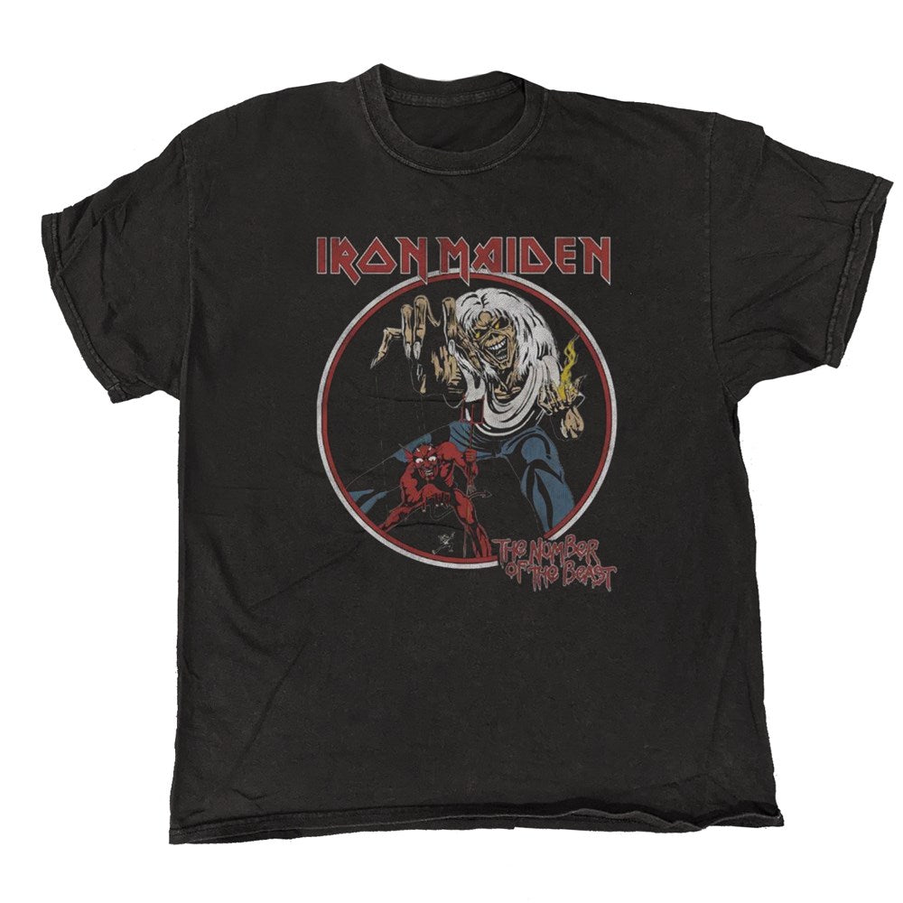 Iron Maiden Number of the Beast Era T-Shirt – Black Vintage