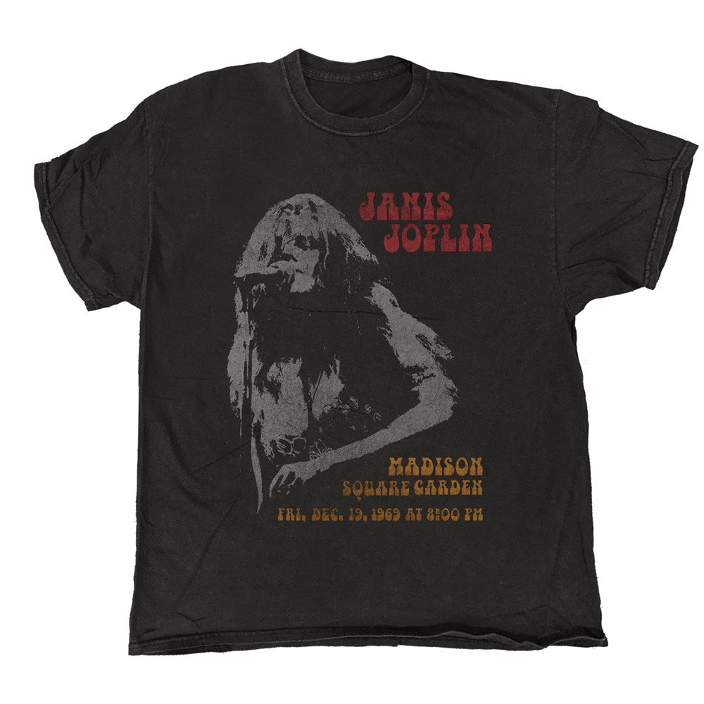 Janis Joplin - Madison Square Garden - Black Vintage T-shirt