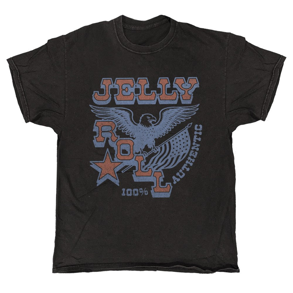 Jelly Roll - 100% Authentic - Black Vintage T-shirt