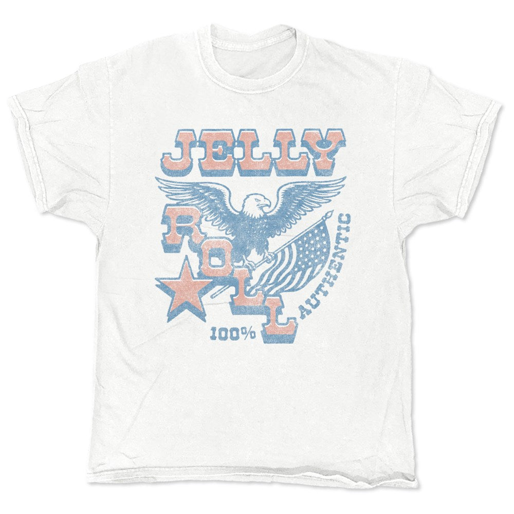 Jelly Roll 100% Authentic Fan Identity T-Shirt – White Vintage