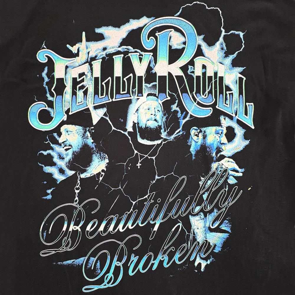 Jelly Roll Broken Lightning T-Shirt – Black