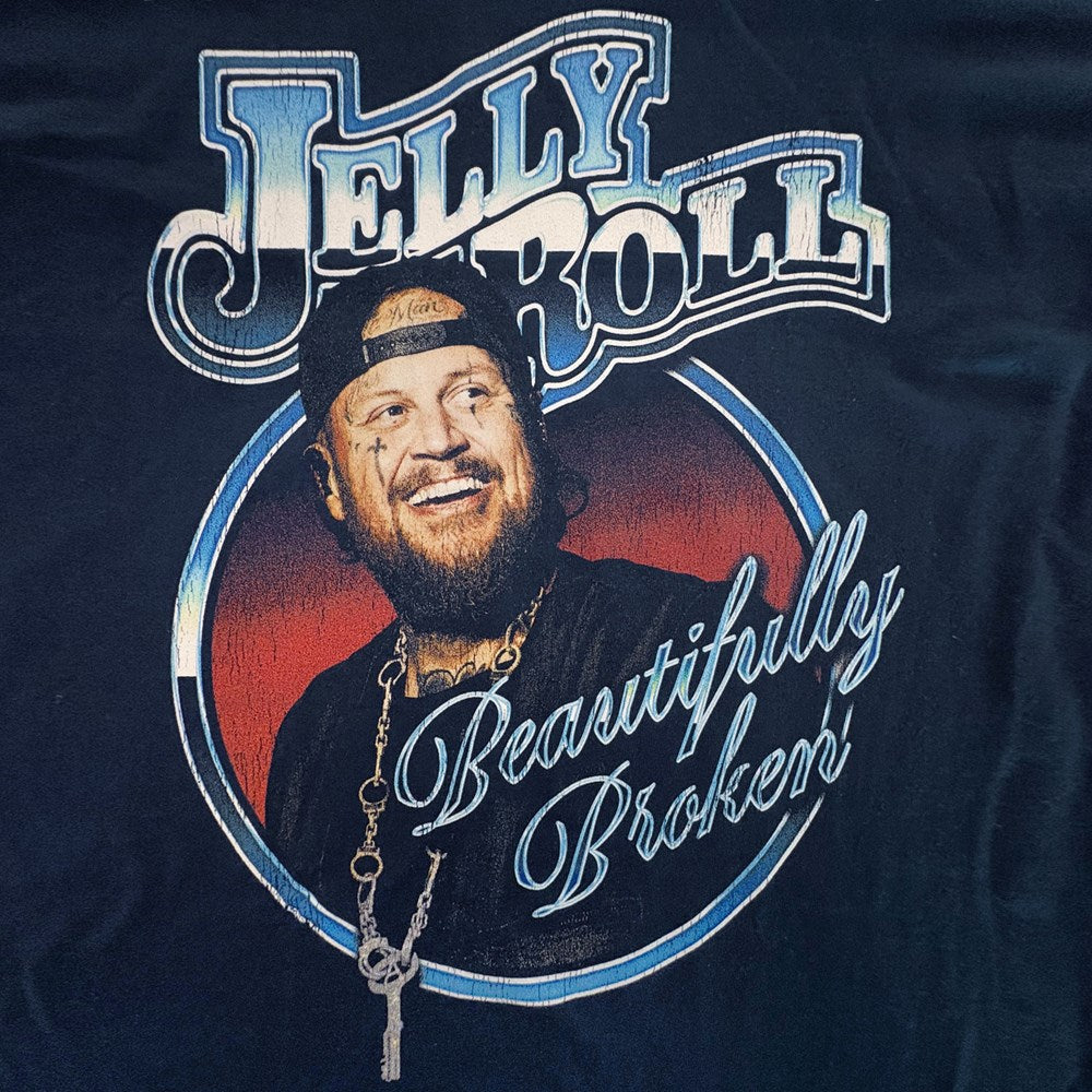 Jelly Roll - Beautifully Smiling - Navy T-shirt