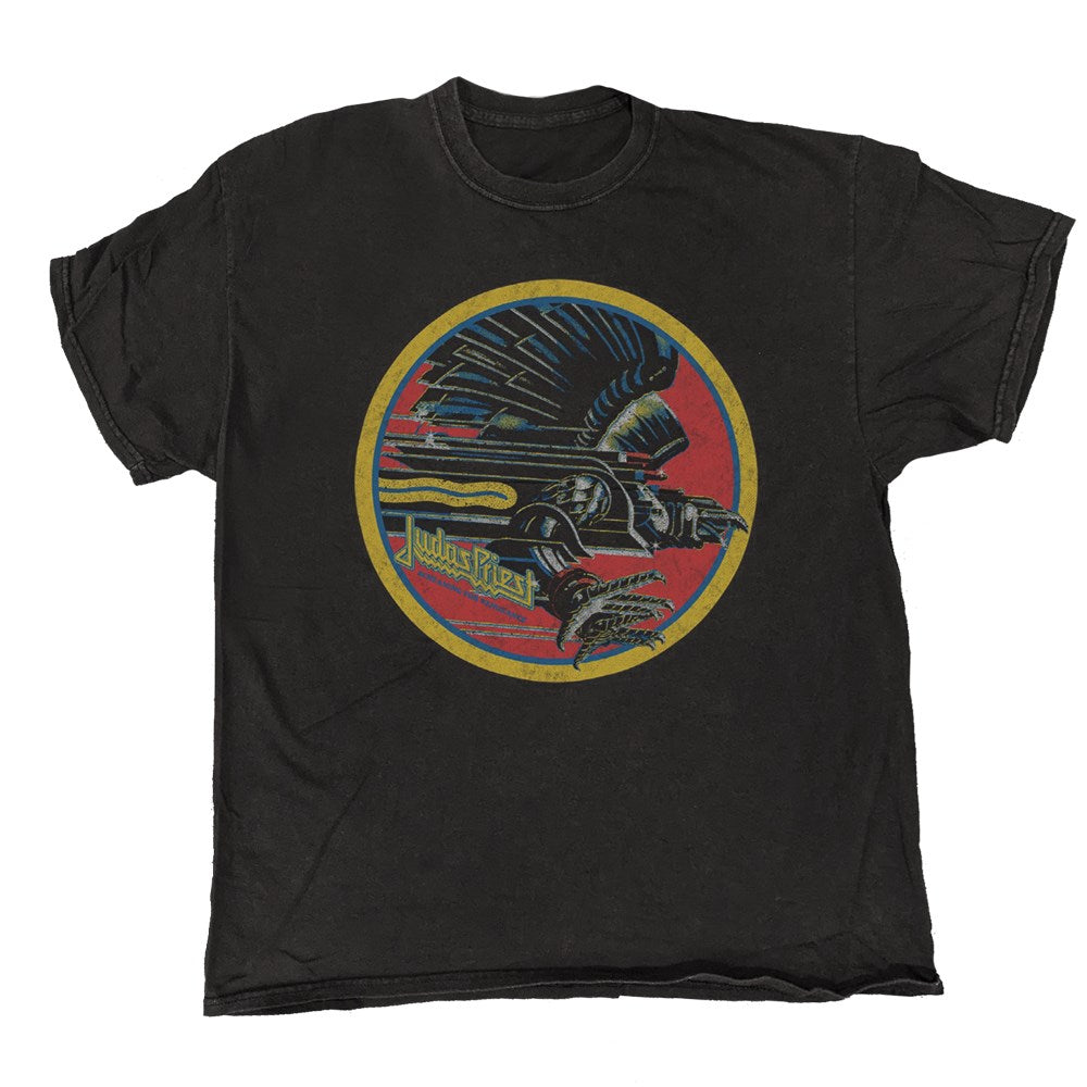 Judas Priest - SFV Distress - Black Vintage T-shirt