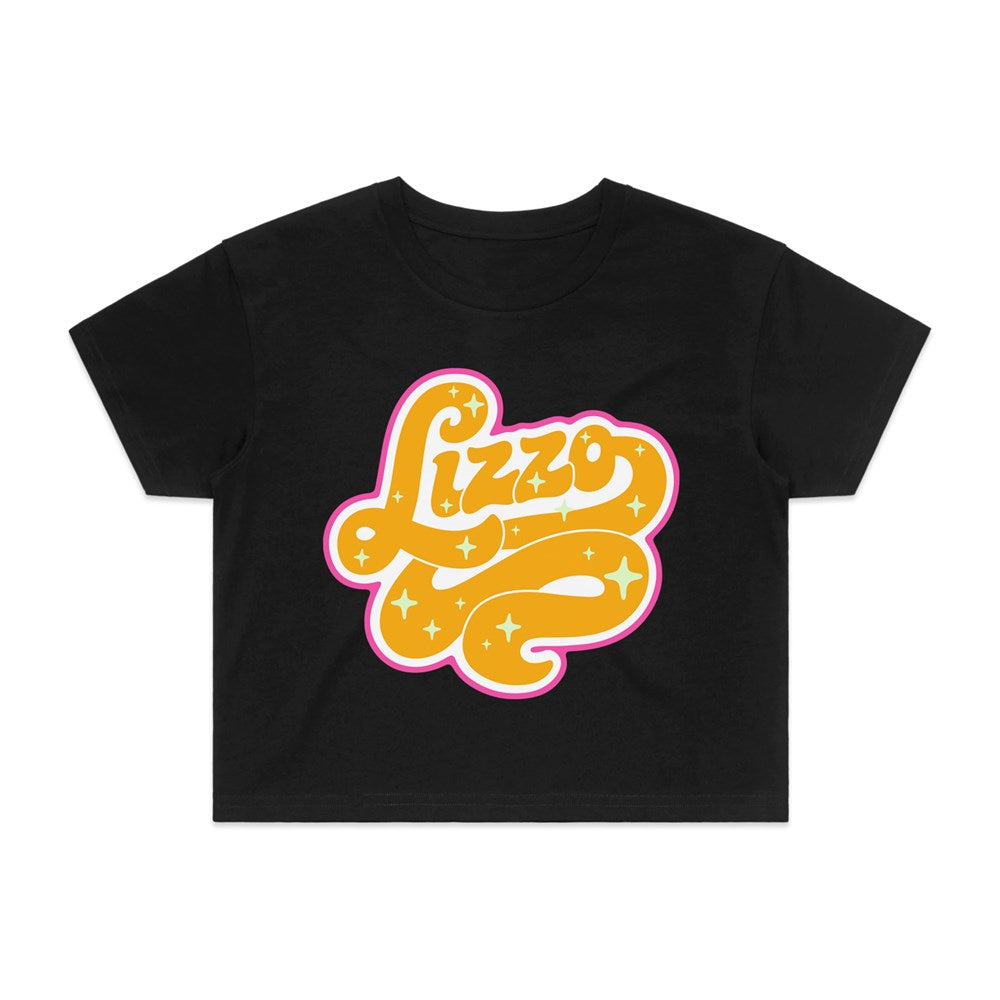 Lizzo Swirl Crop Top – Womens Black