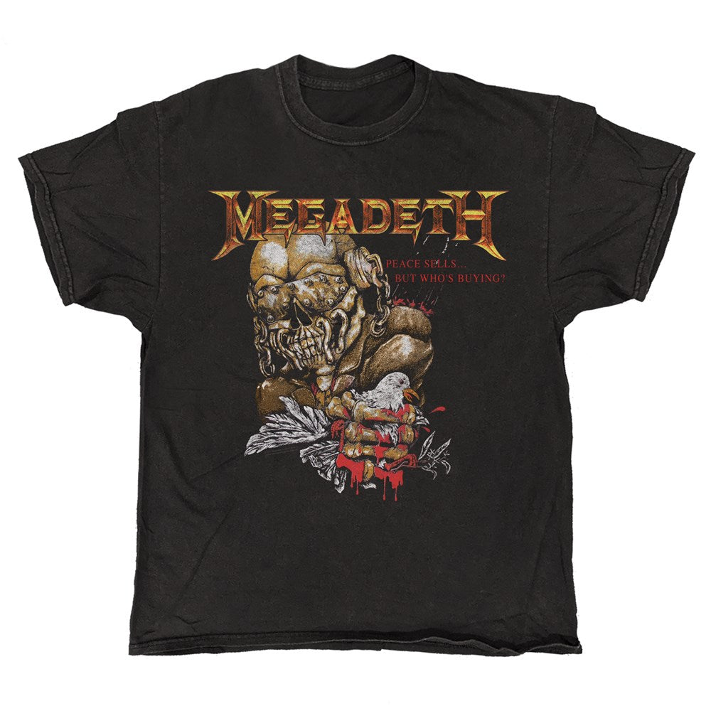 Megadeth - Peace Sells - Black Vintage T-shirt