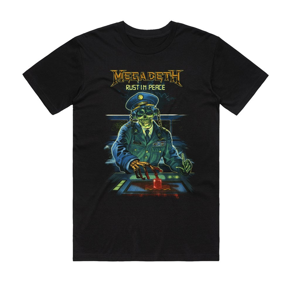Megadeth Rust in Peace Button T-Shirt – Black