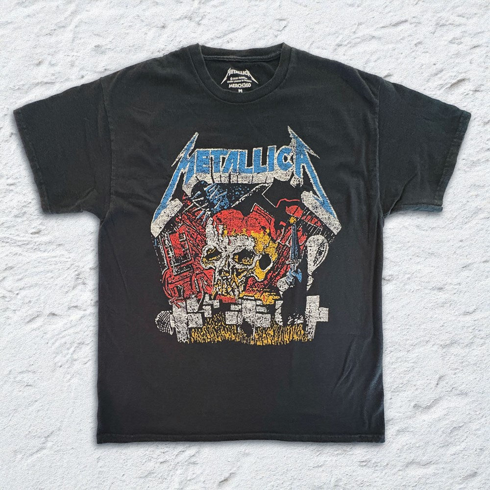 Metallica - First 4 Medley - Black Vintage T-shirt