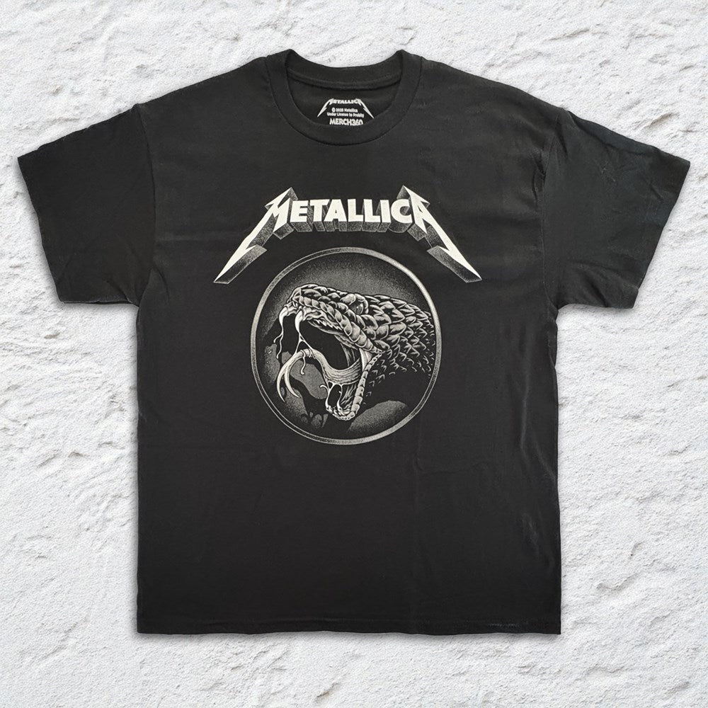 Metallica - Black Album Snake - Black T-shirt