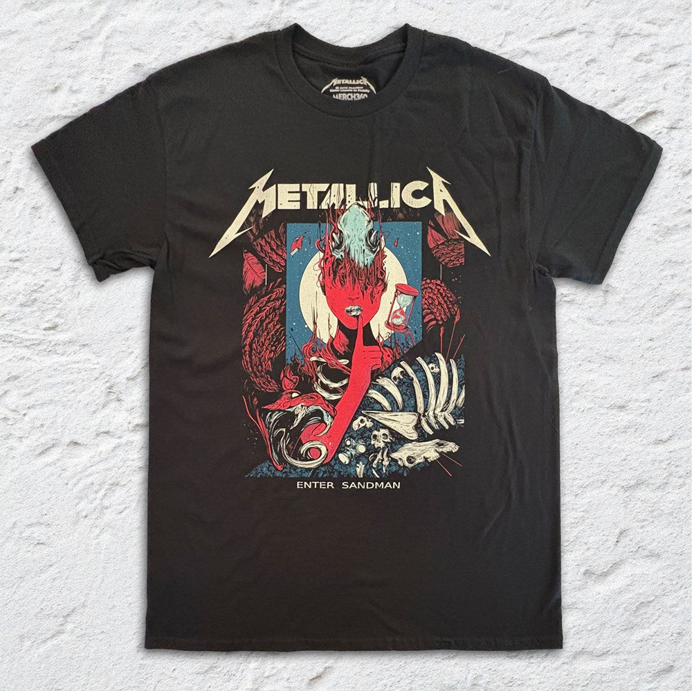 Metallica Enter Sandman T-Shirt – Black