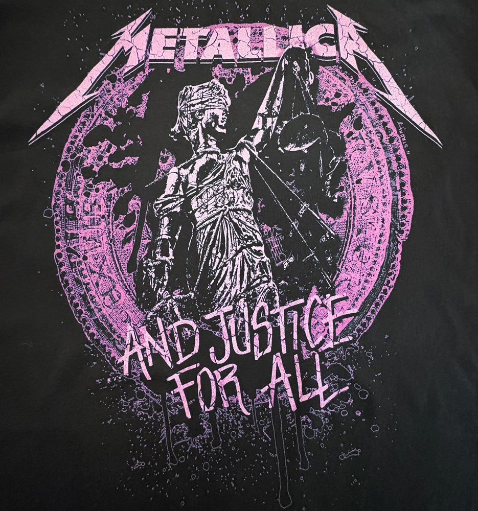 Metallica Gilded Justice Women's T-Shirt – Black