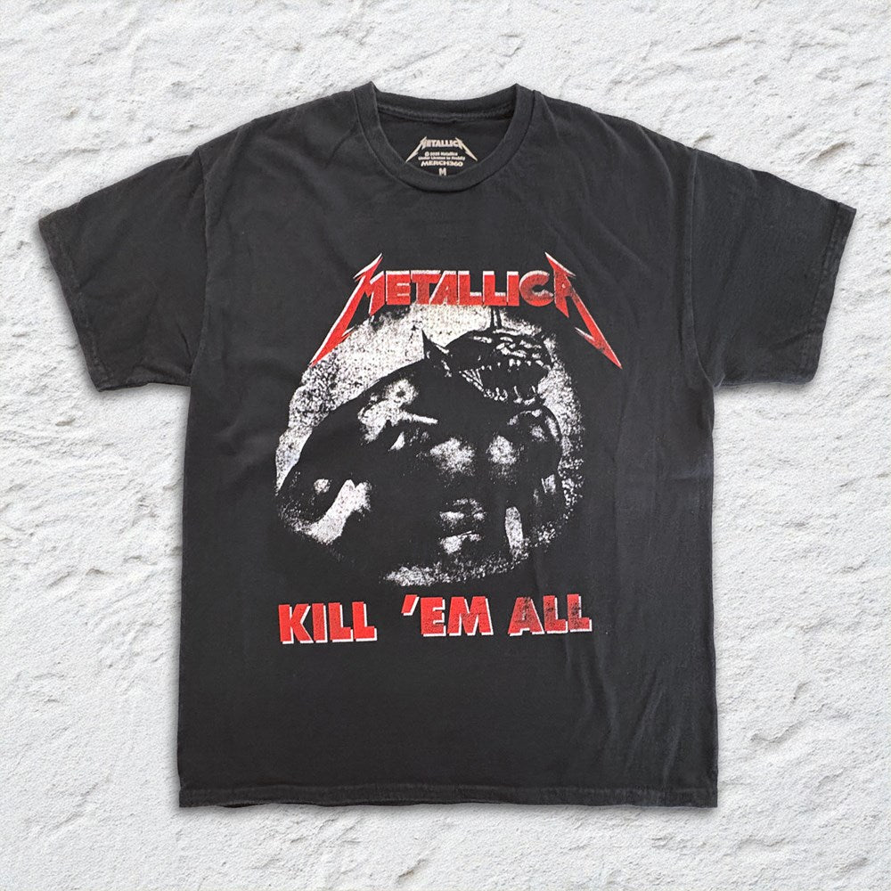 Metallica Kill ’Em All Monster T-Shirt – Black Vintage