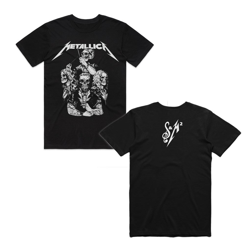 Metallica - S&M2 Skull Tuxedo - Black T-shirt
