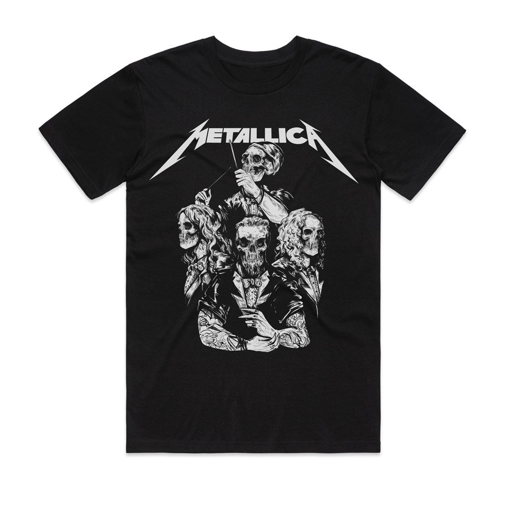 Metallica - S&M2 Skull Tuxedo - Black T-shirt