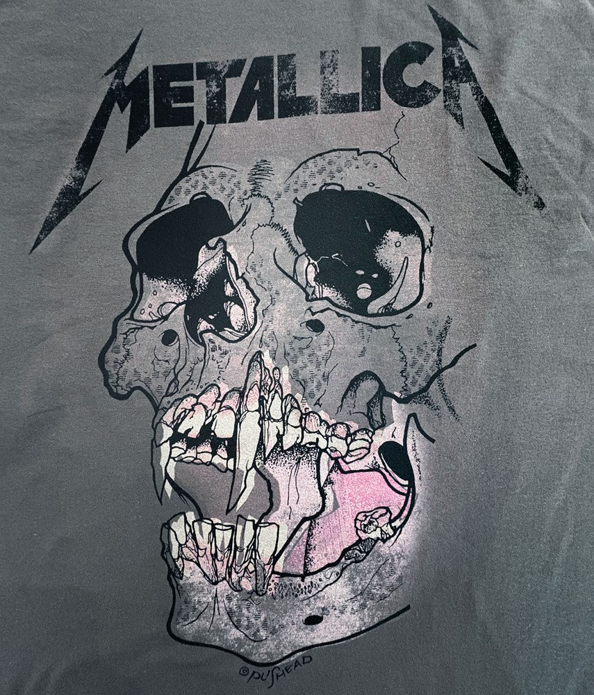 Metallica Pushead Ionized Straw T-Shirt – Charcoal