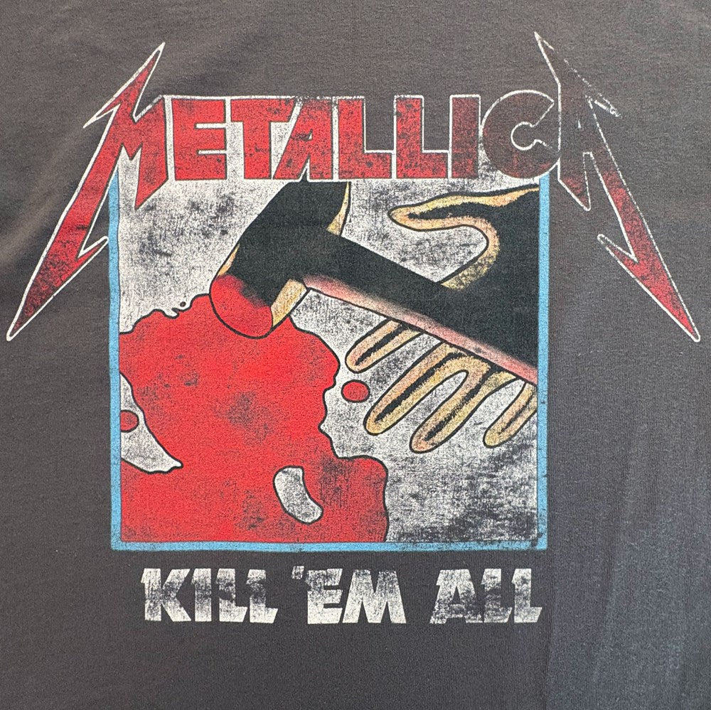 Metallica Kill 'Em All Distressed T-Shirt – Charcoal