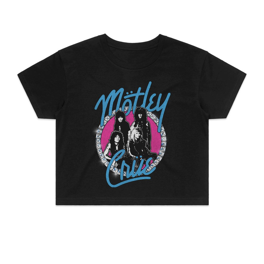 Motley Crue - Bling - Womens Crop Black