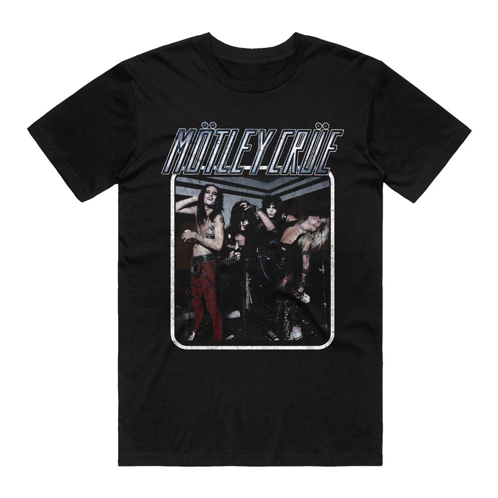 Motley Crue - Photo Border - Black T-shirt