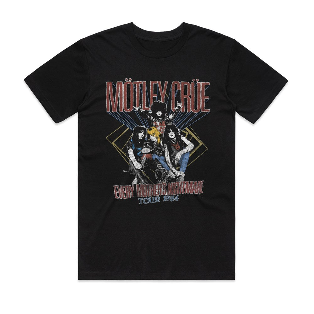 Motley Crue - Mothers Nightmare 84' Black T-shirt