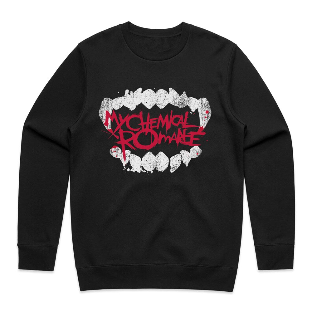 My Chemical Romance Teeth Crewneck Sweatshirt – Black
