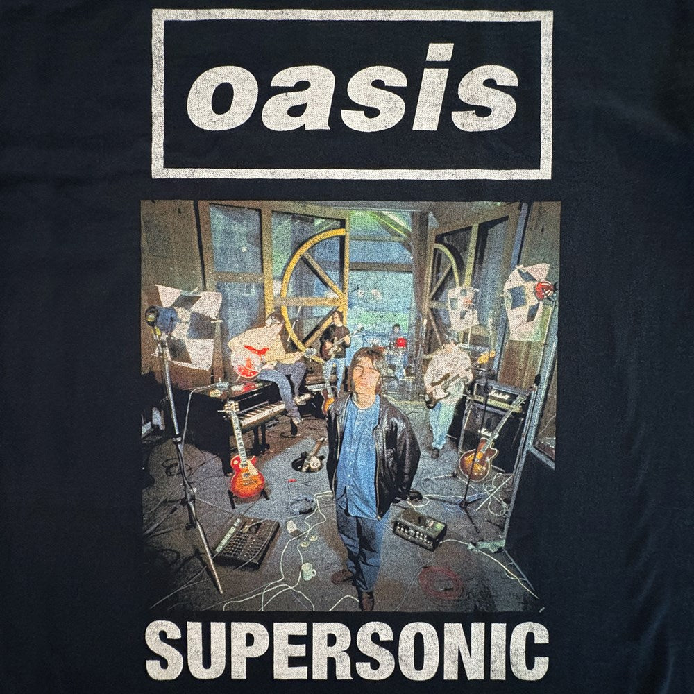 Oasis Supersonic Photo T-Shirt – Black Vintage