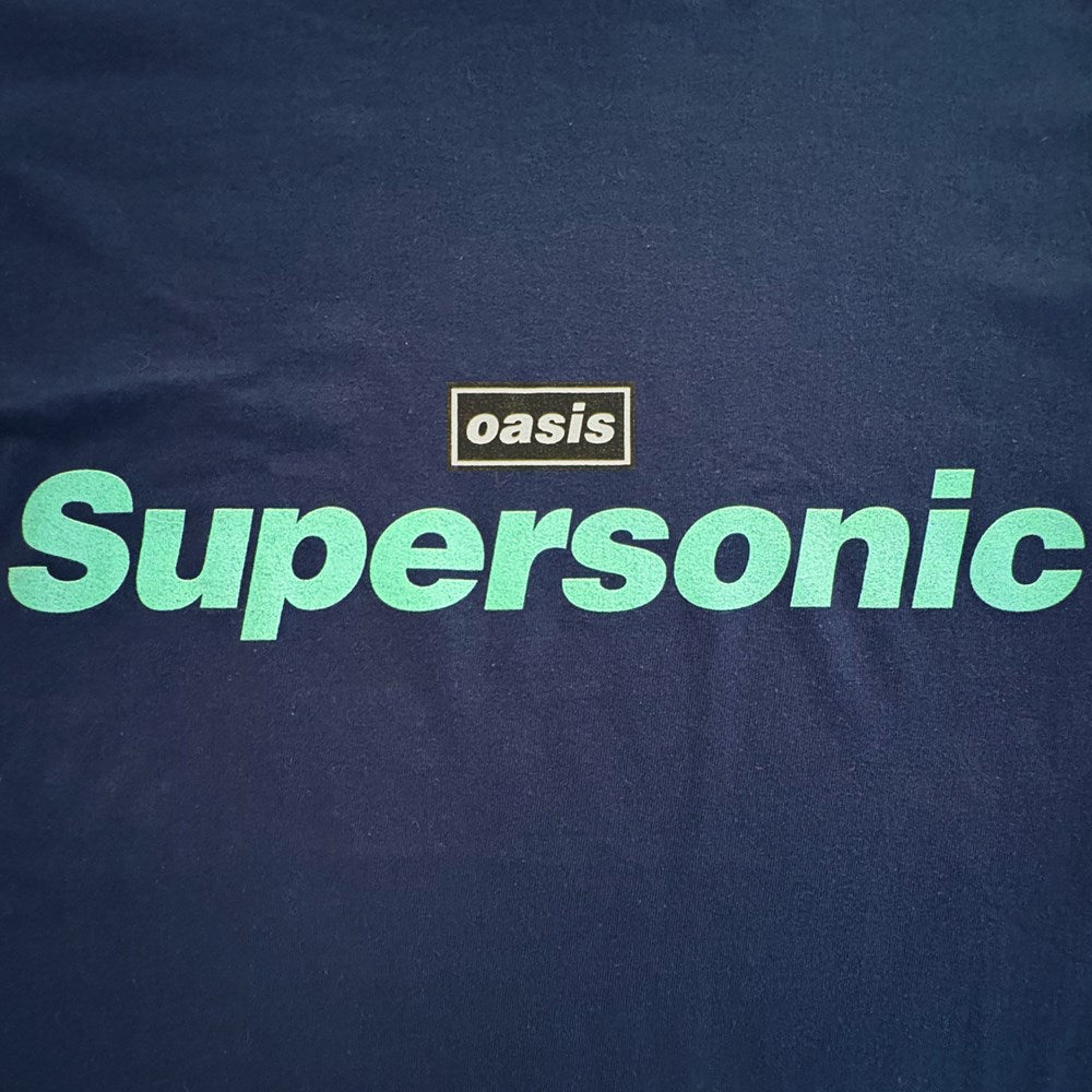 Oasis - Supersonic Text - Navy T-shirt