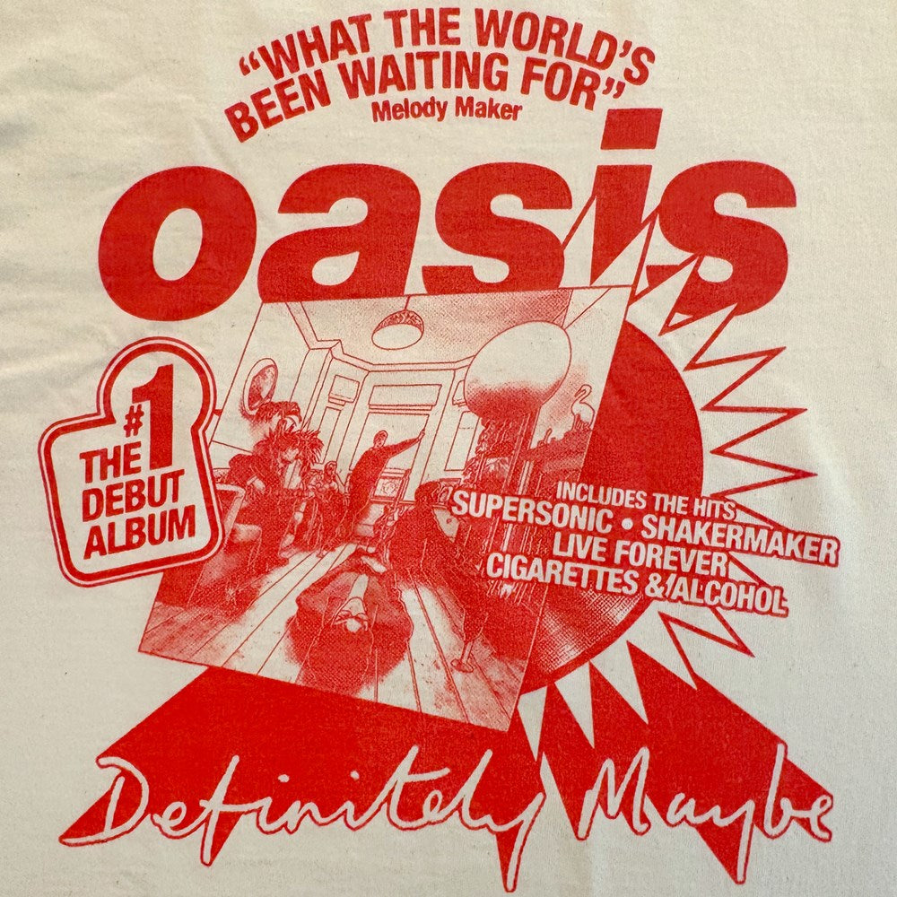 Oasis - What The World - Natural T-shirt