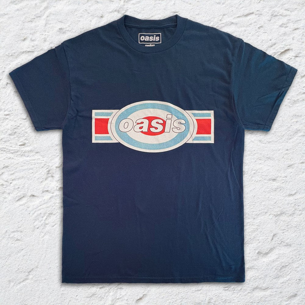 Oasis - Zoom Logo - Navy T-shirt