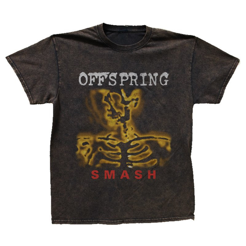 The Offspring Smash Skeleton T-Shirt – Black Vintage