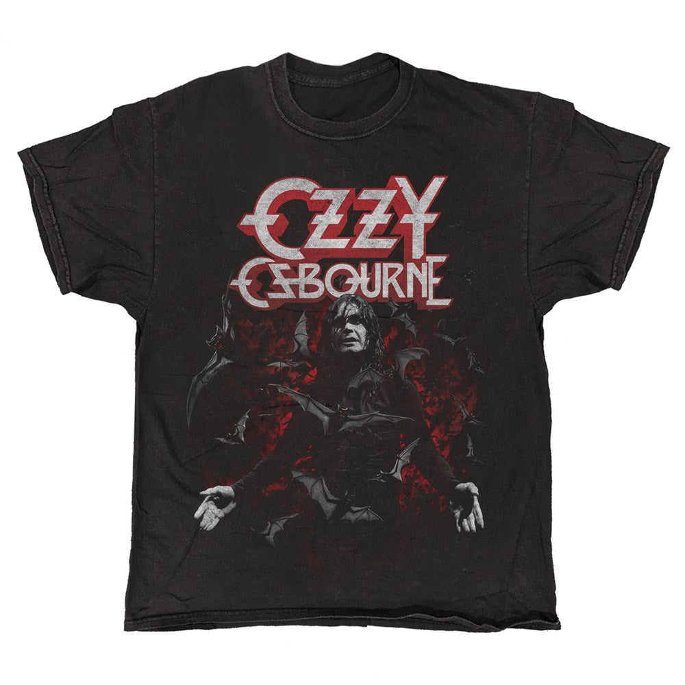 Ozzy Osbourne Bats Vintage T-Shirt – Black