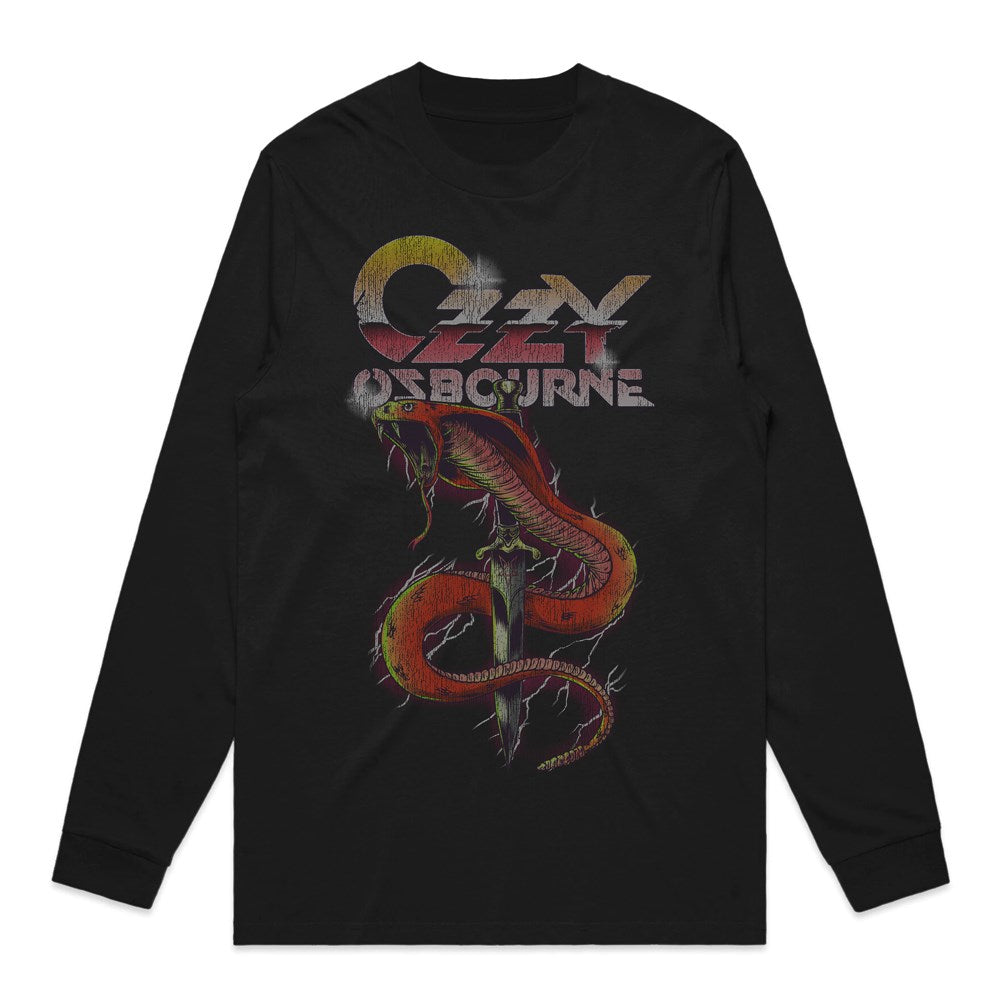 Ozzy Osbourne Vintage Snake Longsleeve – Black
