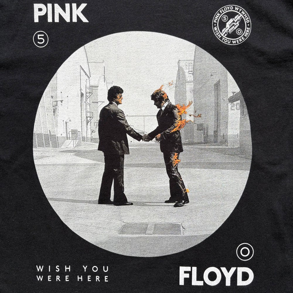Pink Floyd - Man on Fire Circle - Black T-shirt