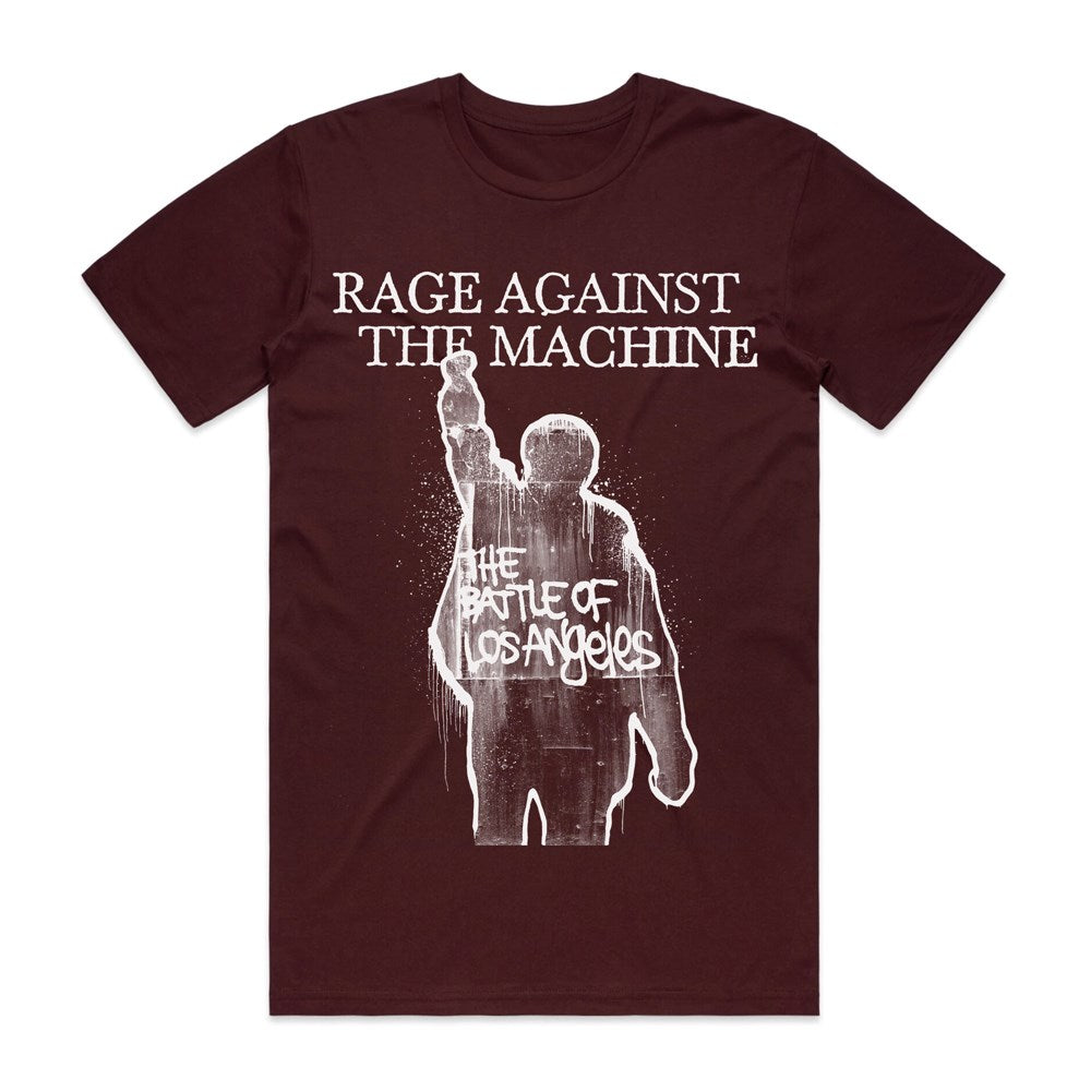 Rage Against The Machine Battle of Los Angeles T-Shirt – Maroon