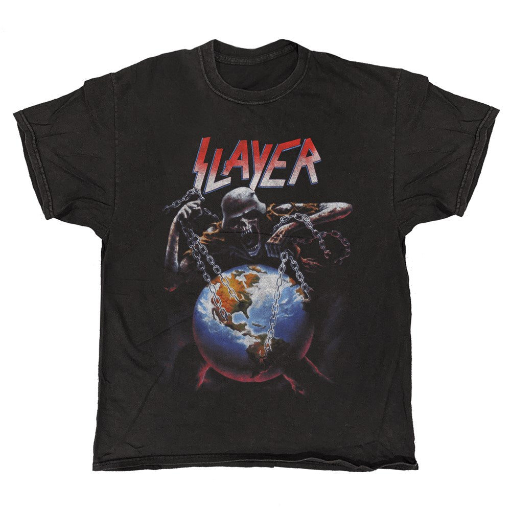Slayer Intourvention Statement T-Shirt – Black Vintage