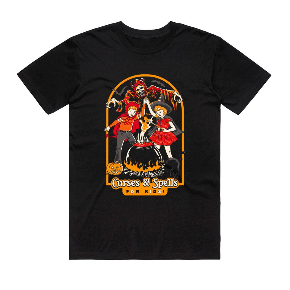 Steven Rhodes Curses & Spells T-Shirt – Black