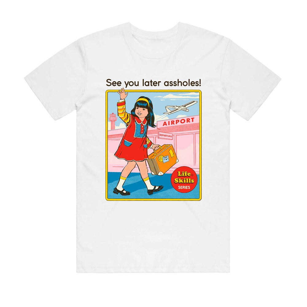 Steven Rhodes See You Later T-Shirt – White