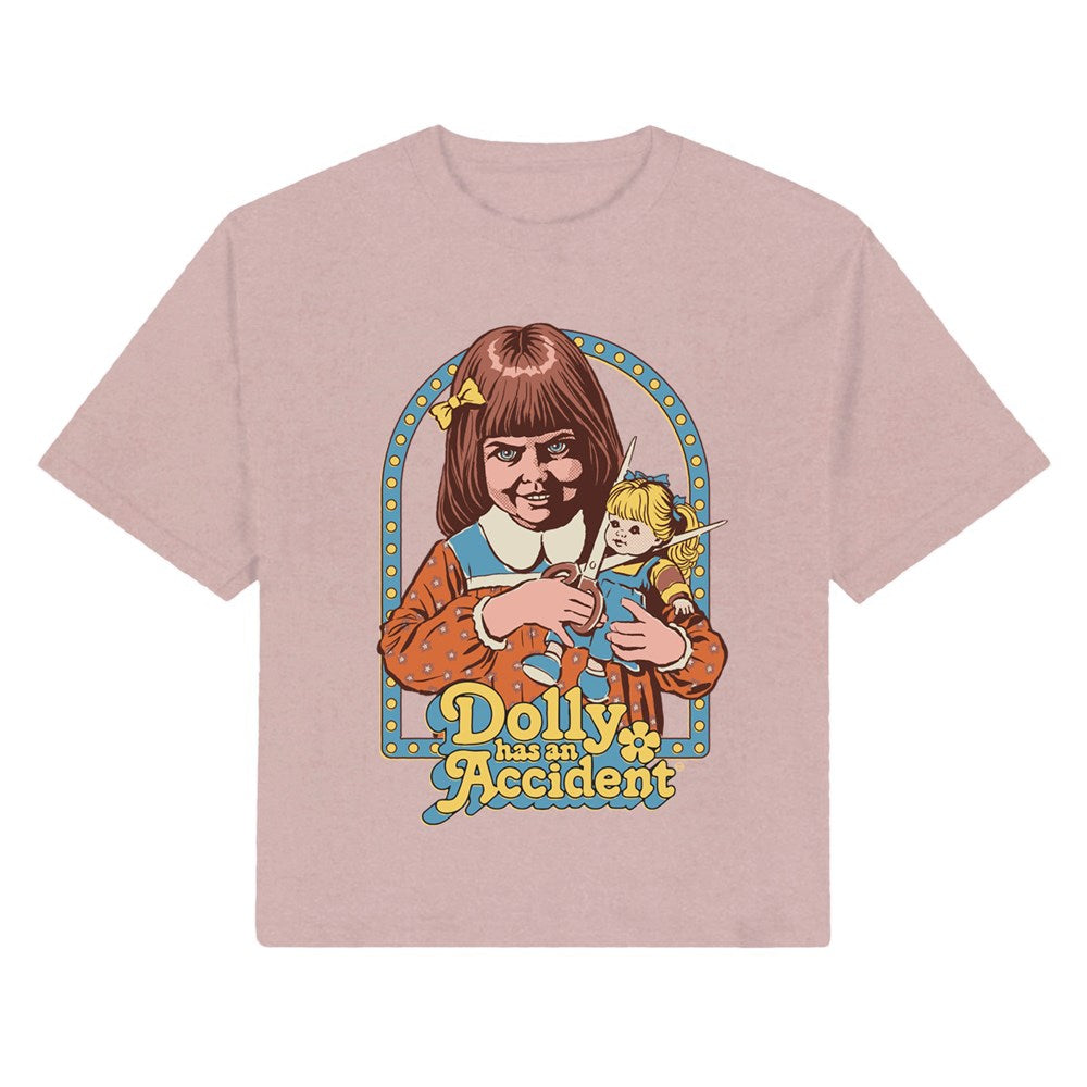 Steven Rhodes Dolly Has An Accident Crop Top – Womens Blush