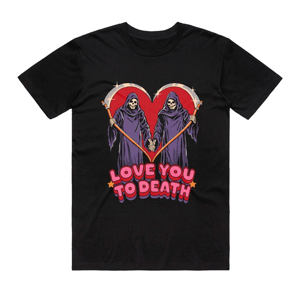 Steven Rhodes - Love You To Death - Black T-shirt