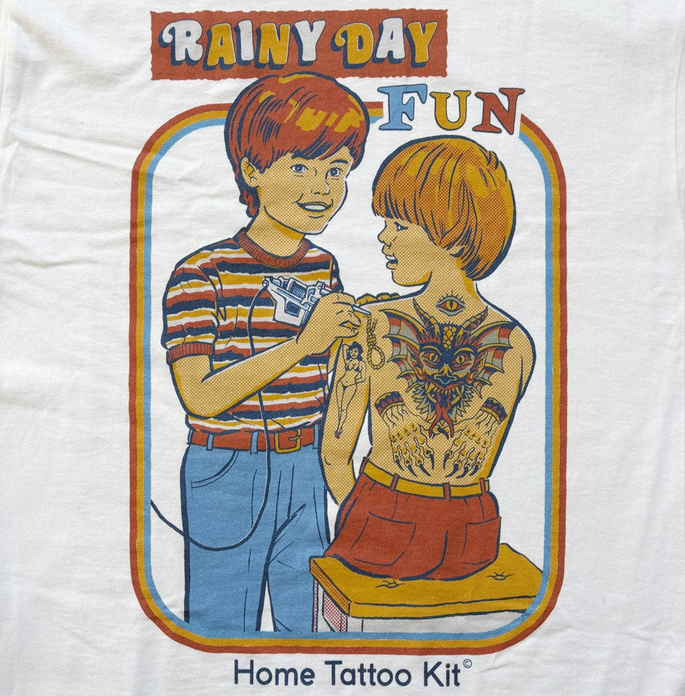Steven Rhodes Rainy Day Fun T-Shirt – White