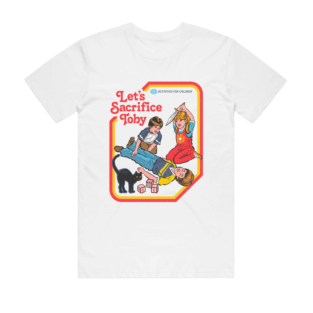 Steven Rhodes Let's Sacrifice Toby T-Shirt – White