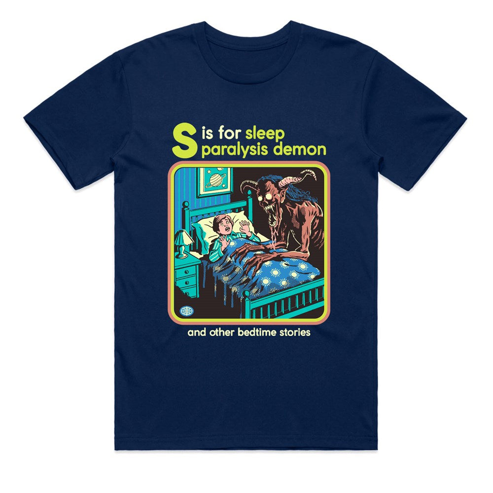 Steven Rhodes - Sleep Paralysis Demon - Navy T-shirt